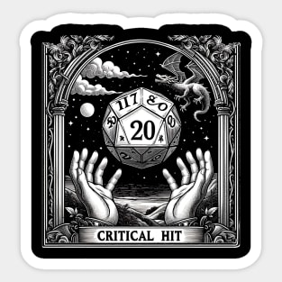 RPG Critical Hit for the win Sticker
